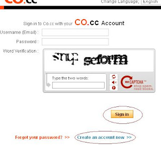 Create Account Co.Cc