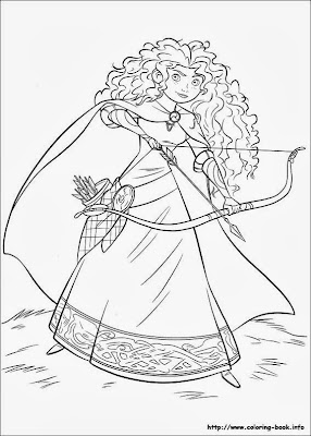  is my particular gift for yous to help your fry happier Top 10 Brave Coloring Pages