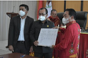 DPRD Gunungsitoli Gelar Paripurna Penetapan Wali Kota dan Wakil Wali Kota Terpilih