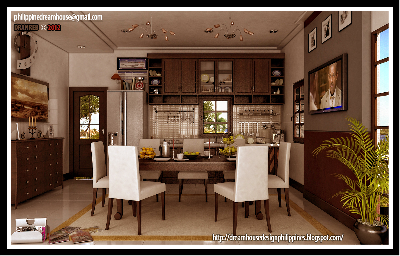  House Design Philippines: Modern Dining and Kitchen Design Combine