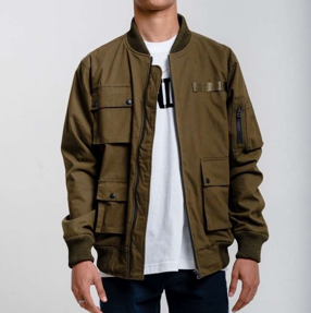 Lee Cooper Jacket Bomber Paxton Olive Lee Cooper Jacket Bomber Paxton Olive