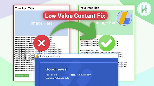 How to Fix Google AdSense Low Value Content Error with Proof