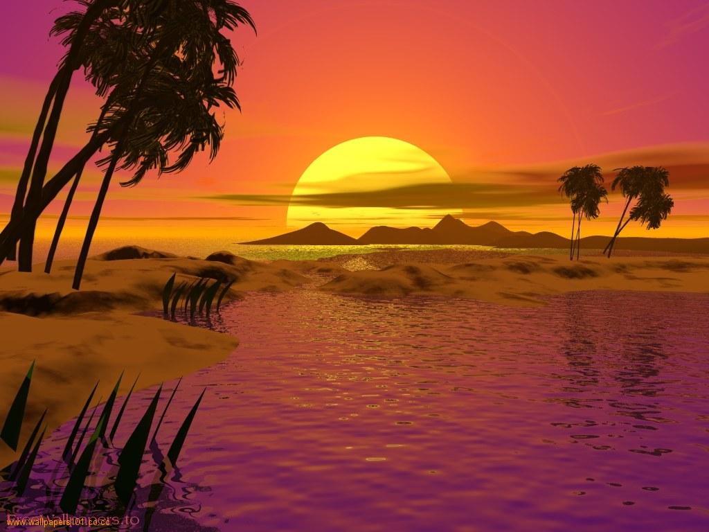 Nature Wallpapers 3d Sunset Wallpaper