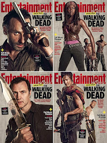 Entertainment Weekly Issue 1222 The Walking Dead Season 3 Covers – August 31, 2012 - Andrew Lincoln as Rick Grimes; Danai Gurira as Michonne, David Morrissey as The Governor, Norman Reedus as Daryl Dixon & Michael Rooker as Merle Dixon