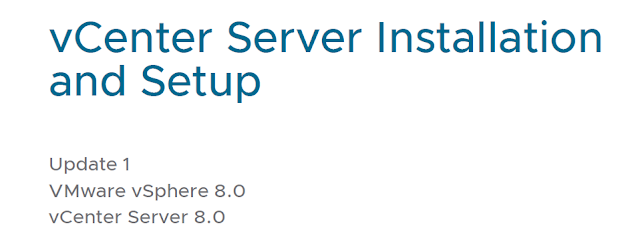 vCenter Server 8.0 Installation and Setup Guide