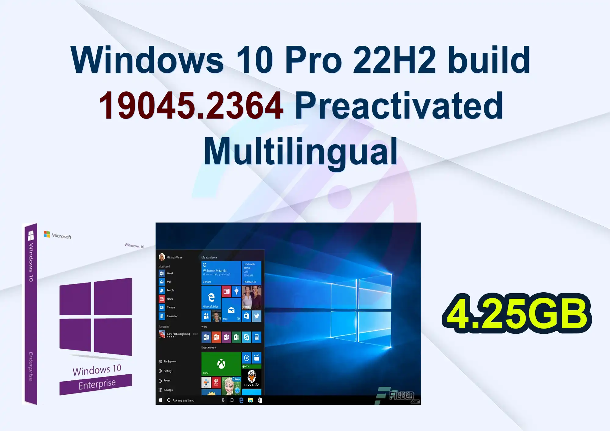 Windows 10 Pro 22H2 build 19045.2364 Preactivated Multilingual