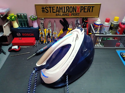 Penerangan Steam Iron Philips dan Tempat Baiki Steam Generator Iron Melaka. alangXpert, steamironXpert, xpertrepair