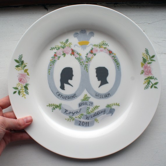 william and kate wedding plate. royal wedding plate william