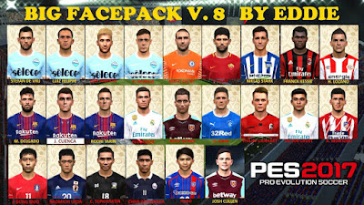 PES 2017 Facepack vol 8 by Eddie Facemaker