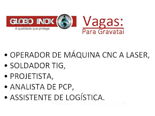 Vaga para Projetista, Assistente de Logística e outras vagas em Gravataí