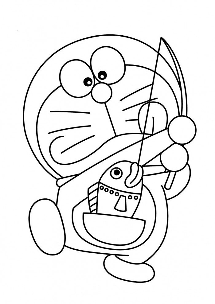  Gambar  Mewarnai  Doraemon  Untuk  Anak PAUD dan TK
