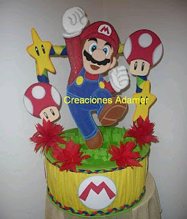 Mario Bros, children party centerpieces