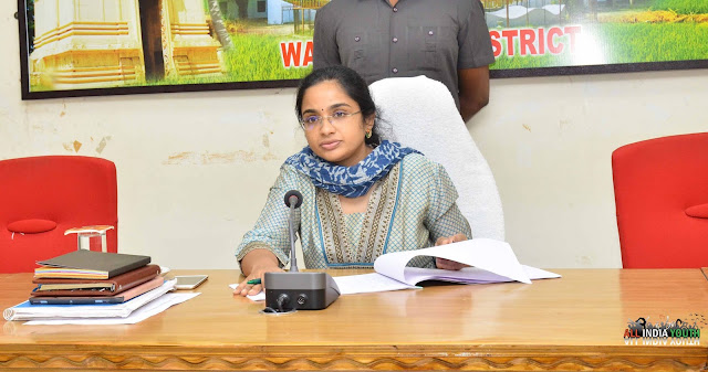 Swetha Mohanty in a government office