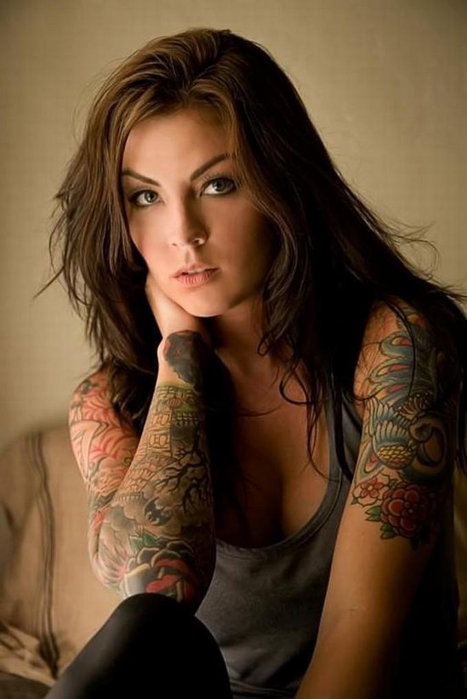 girl tattoo sleeves. tattoo sleeves for girls.