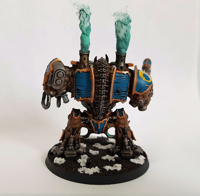 Helbrute with twin lascannons and missile launcher for Thousand Sons, Warhammer 40k