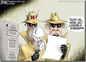 Trump files cartoon