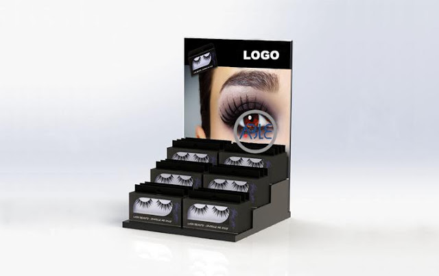 custom acrylic eyelash display stand