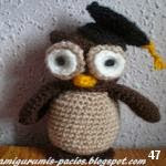 patron gratis buho amigurumi, free pattern amigurumi owl 