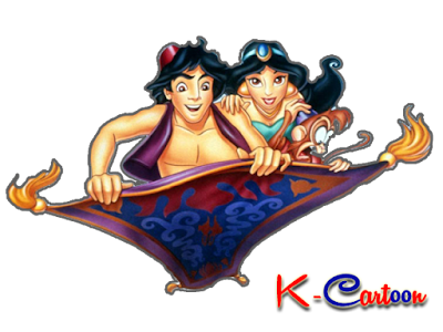 gambar kartun aladdin dan jasmine vector terbaru