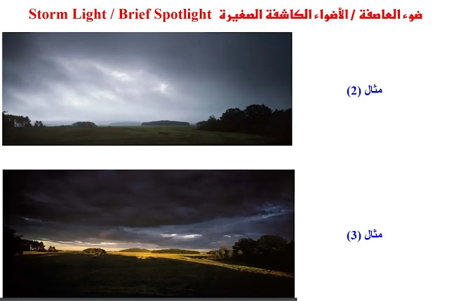 التصوير الفوتوغرافي / الظلال المنعكسة، وإضاءة العواصف