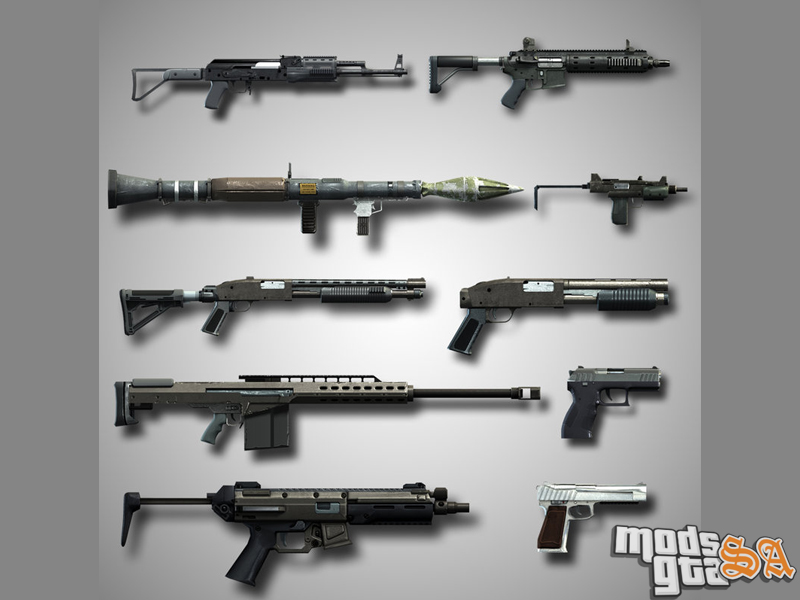 Pack de Armas do GTA 5