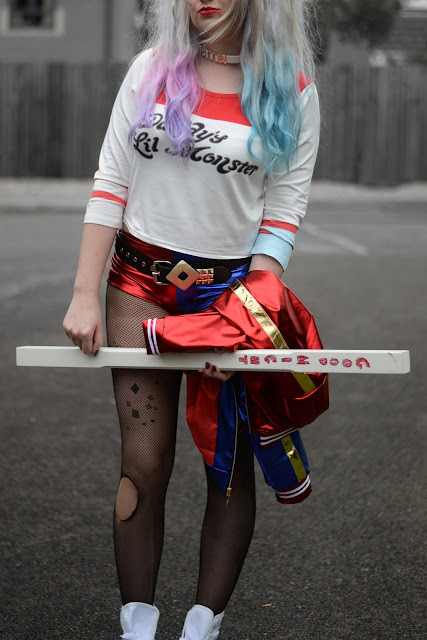 Sammi Jackson - Harley Quinn Outfit - Halloween Look 2 #bmspookbook