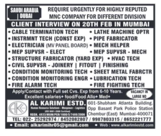 17 February 2024 - Assignment Abroad Times Gulf Jobs Paper