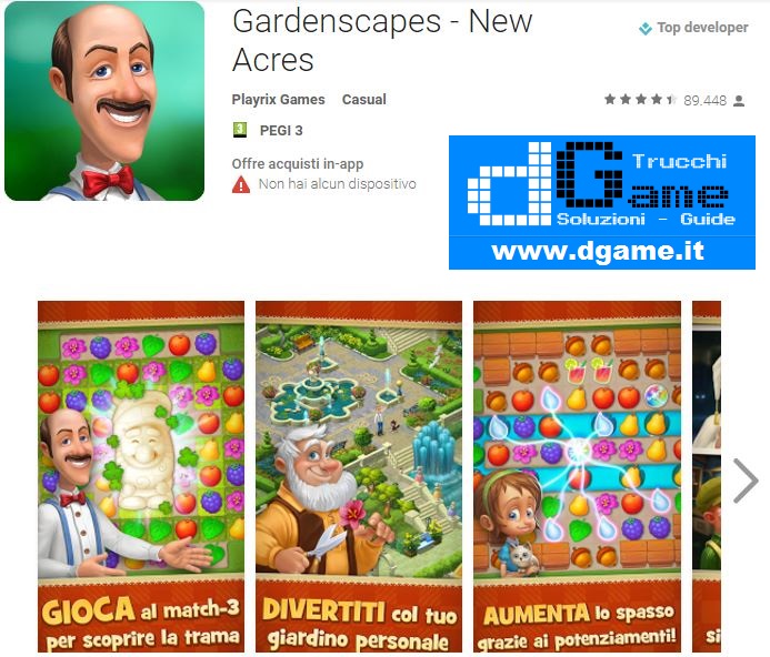 Soluzioni Gardenscapes - New Acres di tutti i livelli