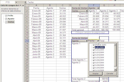 tablas dinamicas en Excel - eliminar valores inexistentes