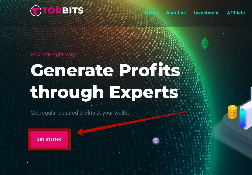 Регистрация в Torbits