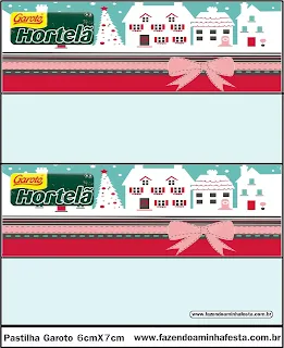 Retro Christmas: Free Printable Candy Bar Labels.