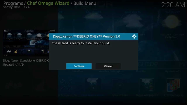 Diggz Xenon Kodi Build