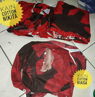 contoh kain cotton biasa dan katun nikita yang bagus untuk sofa bed inoac