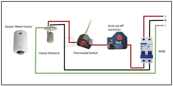 Geyser Water Heater wiring