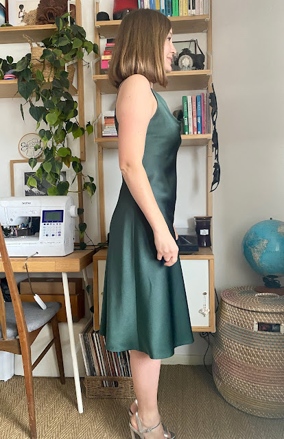 Diary of a Chain Stitcher: Sicily Slip Dress in Satin Backed Crepe from The Fabric Store