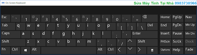 Bàn phím ảo trong win 10