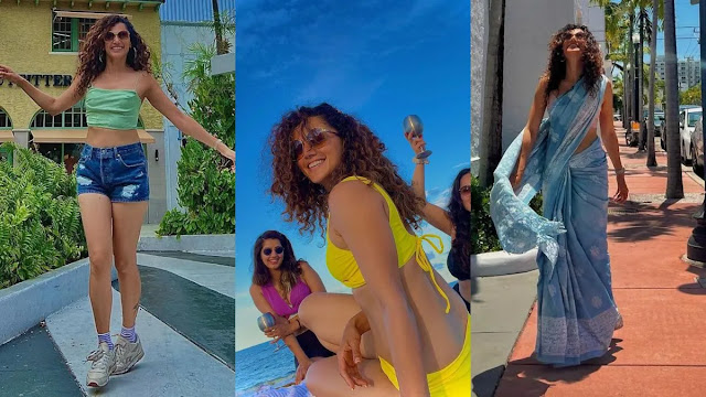 Taapsee Pannu Beats The Heat With Her Bikini Looks. Watch Sizzling Hot Video!