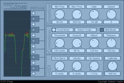 GSnap Free Amazing autotune VST plugin