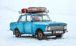 old Car in the snow