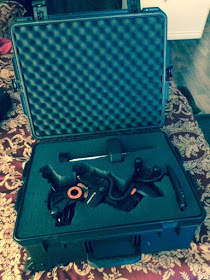 Foam cutout for Celestron AVS mount in Pelican Case (Source: Palmia Observatory)