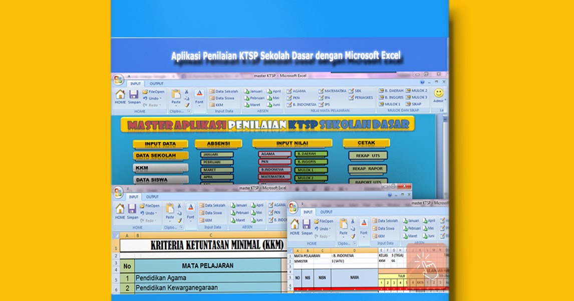 Download Aplikasi Penilaian KTSP Semua Kelas Sekolah Dasar 