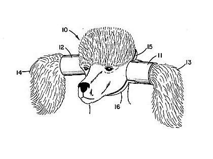 Патент США US 4.233.942 (James D. Williams, 1980 год) - Устройство для защиты собачьих ушей 