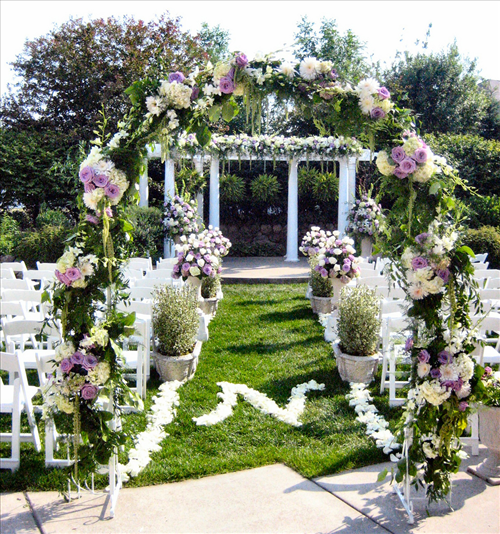 Garden wedding flowers