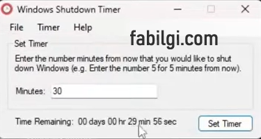 Bilgisayarı Zamanlı Kapatma İndir Her Windows Uyumlu Yeni