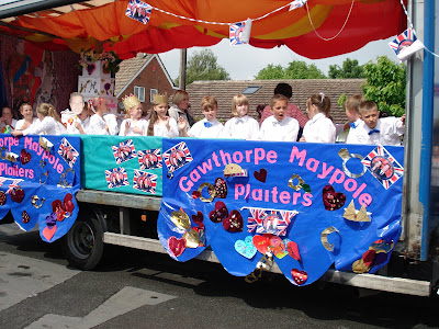 Float for the Mayday dancers Gawthorpe