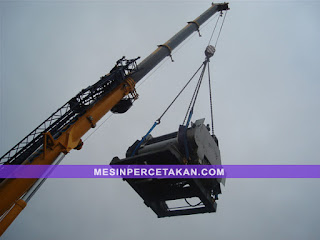 Jasa pindah mesin cetak | offset machine crane moving