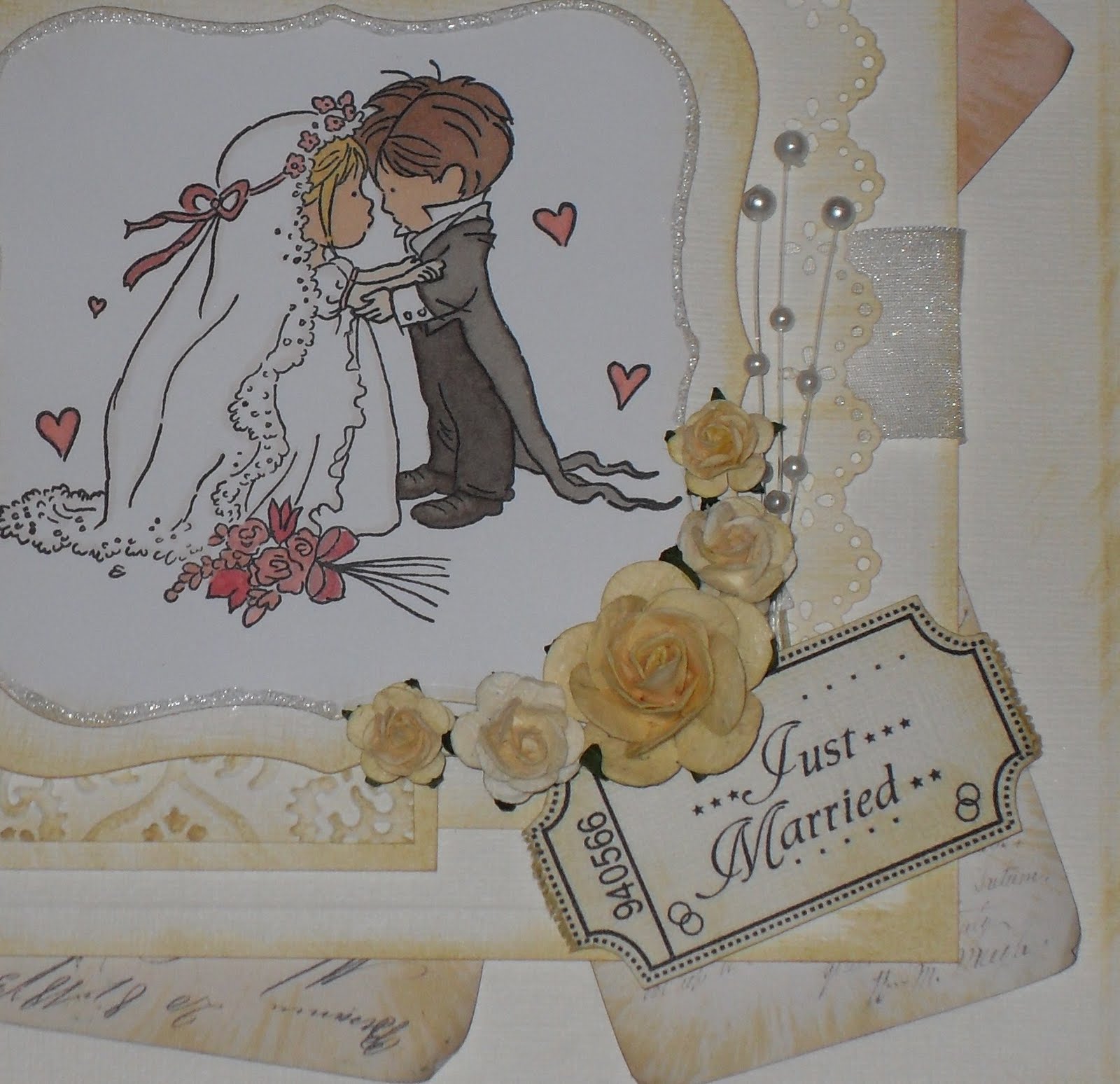 vintage wedding card