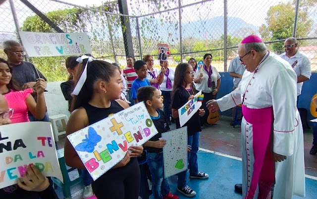 Monseñor Tulio Ramírez realizó visita pastoral a Guatire