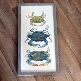 http://www.ebay.com/itm/Framed-Art-Print-10x19-CRAB-STACK-wood-frame-grey-watercolor-by-D-Scheirer-/332007967656?hash=item4d4d378ba8:g:5q8AAOSwB09YB~8A