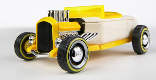Yellow Automoblox Mini Hot Rod HR2